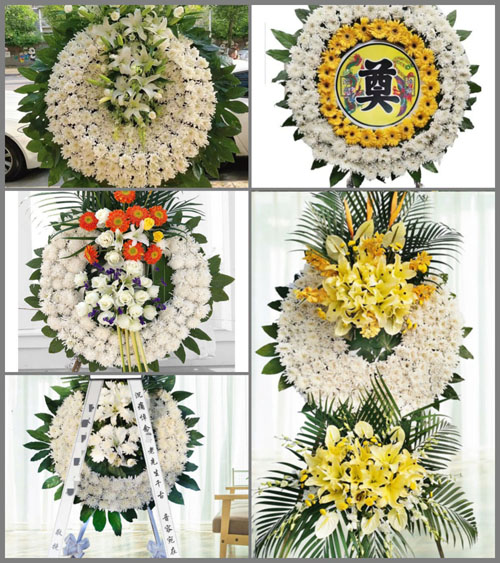 河北沧州肃宁县万里镇花圈速递